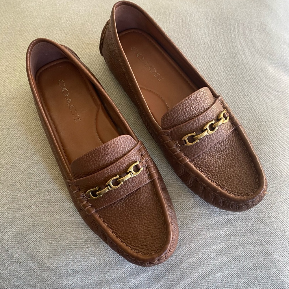 Coach leather loafers
